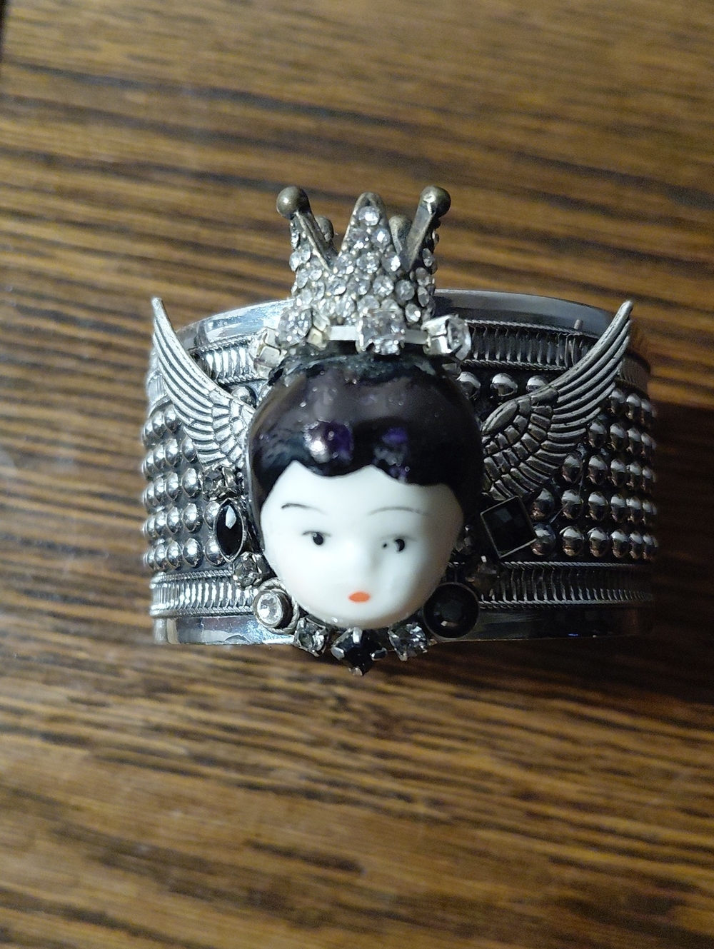 Handmade Bracelet Qeen Doll Head Amy Labbe